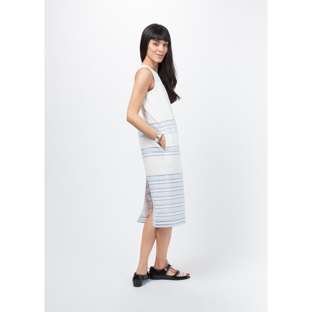 NWOT Sayaka Davis Striped Sleeveless Dress